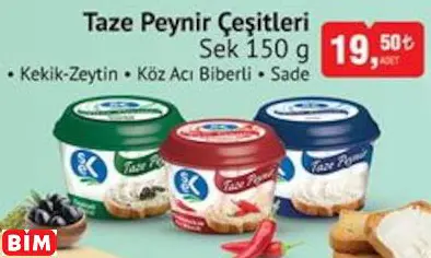 SEK  TAZE PEYNİR ÇEŞİTLERİ